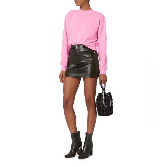 Alexander Wang 🔥 Kirby 🔥 Sculptural Black Leather Pointed-toe Booties 🙌 - Picture 11 of 12